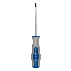 Отвертка Ultra Grip КОБАЛЬТ PH-1 х 100 ммCR-V, двухкомпонентная рукоятка (1 шт.) подвес