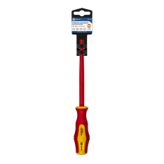 Отвертка диэлектрическая КОБАЛЬТ Ultra Grip SL 8,0 х 175 ммCR-V, двухкомпонентная рукоятка (1 шт.) подвес
