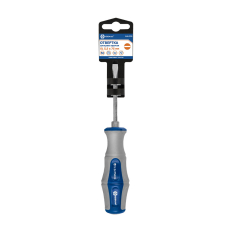 Отвертка ударная КОБАЛЬТ Ultra Grip SL 5,5x75 ммS2, двухкомпонентная рукоятка (1 шт.) подвес
