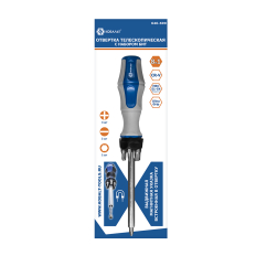 Отвертка рукоятка КОБАЛЬТ Ultra Grip телескопическая, с набором бит, CR-V (8 шт.) блистер