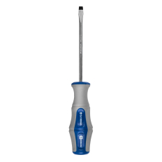 Отвертка Ultra Grip КОБАЛЬТ SL 5,0 х 100 ммCR-V, двухкомпонентная рукоятка (1 шт.) подвес