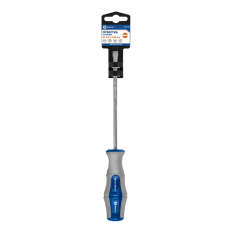 Отвертка Ultra Grip КОБАЛЬТ SL 6,0 х 150 ммCR-V, двухкомпонентная рукоятка (1 шт.) подвес