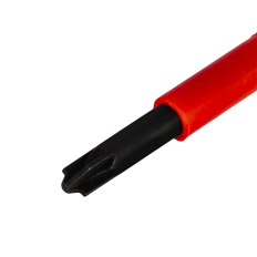 Отвертка диэлектрическая КОБАЛЬТ Ultra Grip FL/PZ-1 х 80 ммCR-V, двухкомпонентная рукоятка (1 шт.) подвес
