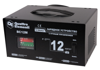 Зарядное устройство QUATTRO ELEMENTI BC 12M (12В, 12А) (770-094)(12В, 12А)