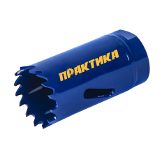 Коронка биметаллическая ПРАКТИКА  25 мм (1шт), клипса (035-936)(035-936)