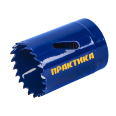 Коронка биметаллическая ПРАКТИКА  35 мм (1шт), клипса (035-967)(035-967)