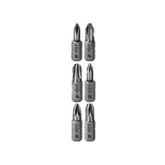 Набор бит ПРАКТИКА "Профи"  6шт PH1,2,3; PZ1,2,3 x 25мм, блистер (036-537)
