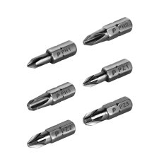 Набор бит ПРАКТИКА "Профи"  6шт PH1,2,3; PZ1,2,3 x 25мм, блистер (036-537)