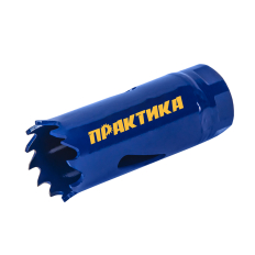 Коронка биметаллическая ПРАКТИКА  20 мм (1шт), клипса (773-200)(773-200)