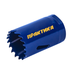 Коронка биметаллическая ПРАКТИКА  30 мм (1шт), клипса (773-217)(773-217)