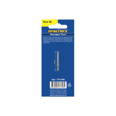 Бита отверточная ПРАКТИКА "Профи" Torx Tamper-30 х 50мм (2шт), блистер (776-485)(776-485)