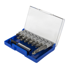 Набор бит ПРАКТИКА "Мастер" 16шт PH, PZ, Torx Tamper, HEX, SL - 25мм, PH, PZ - 50мм,держатель