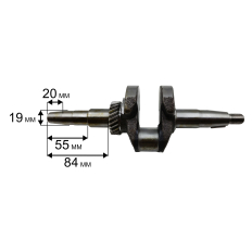 Коленвал DDE DPG2101i/3251 (2101-2900-0140)-->04-168-008I