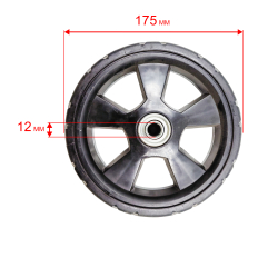 Колесо газонокосилки DDE WYS21/ WYZ18-WD65 7"*1.75 переднее  (старый код 2100001/1801000) (00700)7"*1.75 переднее  (старый код 2100001/1801000)