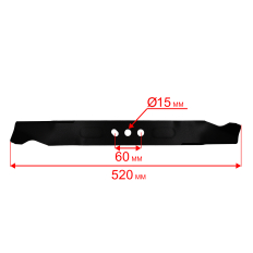 Нож для газонокосилки оригинальный DDE 246-708_LM 53-75 DB ( " Рапсодия " ), (241-970_WYZ 21 "21 "