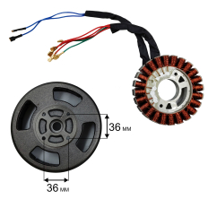 Генераторная часть DDE DPG1101i  в сборе (чугунный якорь)