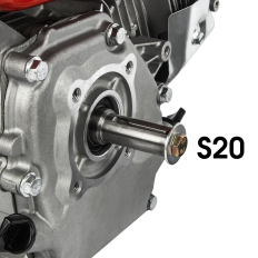Двигатель бензиновый 4Т DDE E550-S20 (5,5 л.с., 163 куб. см, к/вал 20 мм, шпонка) (792-858)(5,5 л.с., 163 куб. см, выход коленвала 20 мм, шпонка)