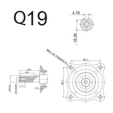 Двигатель бензиновый 4Т DDE E550-Q19 (5,5 л.с., 163 куб. см, к/вал 19,05 мм, шпонка) (792-841)(5,5 л.с., 163 куб. см, выход коленвала 19,05 мм, шпонка)
