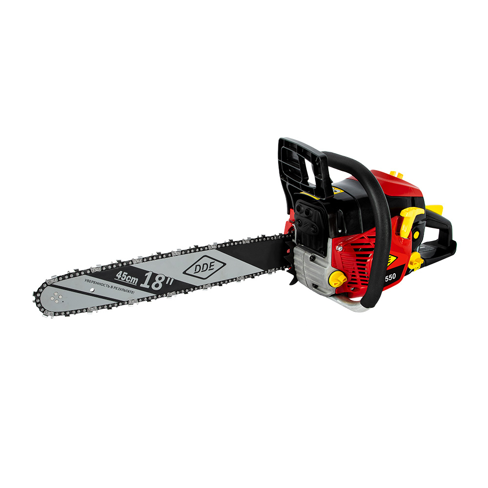 Пила цепная бензиновая DDE CS550-18" (55 см3 2,6 кВт/3,5 л.с. 45 см 325"/72/1,5)(55 см3 2,6 кВт/3,5 л.с. 45 см 325"/72/1,5)