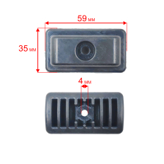 Виброгаситель DDE GS400/16", ножки резиновые (911-696-119)