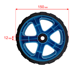 Колесо газонокосилки DDE LMB3840 BlueTec заднее (909-297-011)