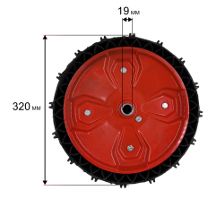 Колесо снегоотбрасывателя DDE 13" ST6555 (БЕСКАМЕРНОЕ, посадка 20мм)(БЕСКАМЕРНОЕ,  посадка 20мм)
