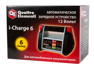 Зарядное устройство QUATTRO ELEMENTI i-Charge  6 (12В, 6/4/2 А) полный автомат (771-145)(12В, 6/4/2 А) полный автомат