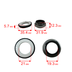 Сальник механический QUATTRO ELEMENTI Sewage 1100F Ci-Cut (мех: Ø32мм, Ø21мм, высота 40мм) (кер: Ø35мм, Ø20,5мм, высота 5,5мм)(мех: Ø32мм, Ø21мм, высота 40мм) (кер: Ø35мм, Ø20,5мм, высота 5,5мм)