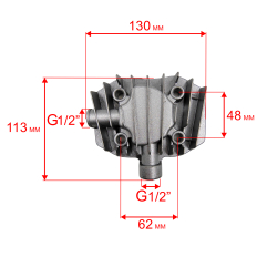 Головка цилиндра QUATTRO ELEMENTI КМ 24/50-200 (248-467-002)