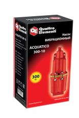 Насос вибрационный QUATTRO ELEMENTI Acquatico 300-10 (300 Вт, 1200 л/ч, для чистой, 70м, кабель10 м(300 Вт, 1200 л/ч, для чистой, 70м, кабель10 м, 3,2кг) 
