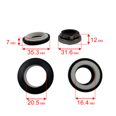 Сальник механический QUATTRO ELEMENTI Sewage 1200F Ci (мех: Ø32, Ø18.5, высота 42мм) (кер: Ø35, Ø20.5, высота 7мм)(мех: Ø32, Ø18.5, высота 42мм) (кер: Ø35, Ø20.5, высота 7мм)