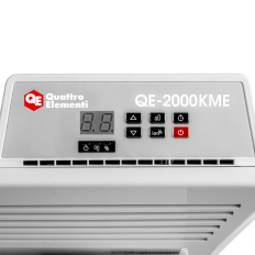 Нагреватель воздуха электрический QUATTRO ELEMENTI QE-2000KME конвекторный (1,0/2,0 кВт, с эл.блоком управления, ТЭН монолит.)конвекторный (1,0/2,0 кВт, с эл.блоком управления, ТЭН монолит.)