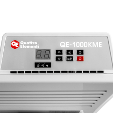 Нагреватель воздуха электрический QUATTRO ELEMENTI QE-1000KME конвекторный (1 кВт, с эл.блоком управления, ТЭН монолит.)конвекторный (1 кВт, с эл.блоком управления, ТЭН монолит.)