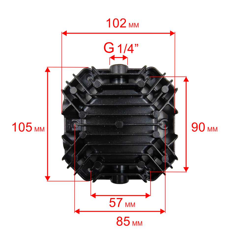 Головка цилиндра QUATTRO ELEMENTI PACIFIC 50-280