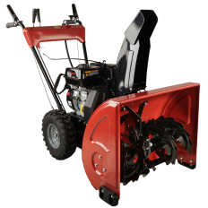 Снегоуборщик бензиновый DDE ST6561L (двиг Loncin 6,5 л.с. захват 24'' 5 вперёд 14" колёса, управлен14" колёса, управление выбросом на панели)