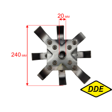 Нож для культиватора DDE BK-30 Пегас, наружный в сборе BK-30 Пегас, наружный в сборе