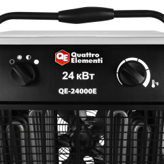 Нагреватель воздуха электрический с ТЭН QUATTRO ELEMENTI QE-24000 E (12,0/24,0 кВт, 380В-3ф, 1700 м3/час)(12,0/24,0 кВт, 380В-3ф, 1700 м3/час)