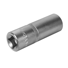 Головка торцевая глубокая КОБАЛЬТ 1/2", 19 мм, Cr-V (1 шт.) подвес (644-108)(1 шт.) подвес
