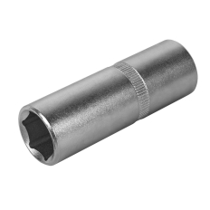 Головка торцевая глубокая КОБАЛЬТ 1/2", 18 мм, Cr-V (1 шт.) подвес (644-092)(1 шт.) подвес