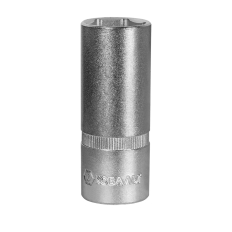 Головка торцевая глубокая КОБАЛЬТ 1/2", 22 мм, Cr-V (1 шт.) подвес (644-122)(1 шт.) подвес