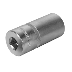 Головка торцевая глубокая КОБАЛЬТ 1/2", 27 мм, Cr-V (1 шт.) подвес (644-146)(1 шт.) подвес