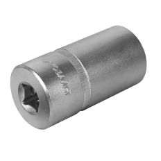 Головка торцевая глубокая КОБАЛЬТ 1/2", 30 мм, Cr-V (1 шт.) подвес (644-153)(1 шт.) подвес