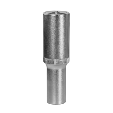 Головка торцевая глубокая КОБАЛЬТ 1/2", 10 мм, Cr-V (1 шт.) подвес (644-016)(1 шт.) подвес