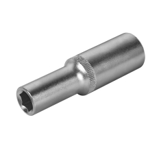 Головка торцевая глубокая КОБАЛЬТ 1/2", 10 мм, Cr-V (1 шт.) подвес (644-016)(1 шт.) подвес