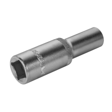 Головка торцевая глубокая КОБАЛЬТ 1/2", 10 мм, Cr-V (1 шт.) подвес (644-016)(1 шт.) подвес