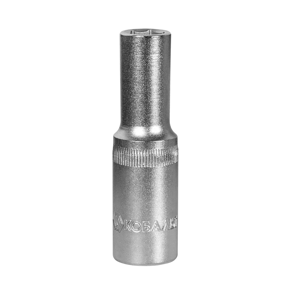 Головка торцевая глубокая КОБАЛЬТ 1/2", 11 мм, Cr-V (1 шт.) подвес (644-023)(1 шт.) подвес