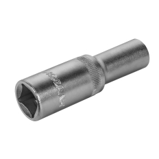 Головка торцевая глубокая КОБАЛЬТ 1/2", 11 мм, Cr-V (1 шт.) подвес (644-023)(1 шт.) подвес