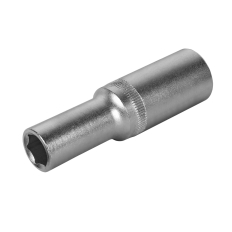 Головка торцевая глубокая КОБАЛЬТ 1/2", 11 мм, Cr-V (1 шт.) подвес (644-023)(1 шт.) подвес