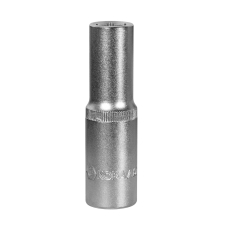 Головка торцевая глубокая КОБАЛЬТ 1/2", 12 мм, Cr-V (1 шт.) подвес (644-030)(1 шт.) подвес