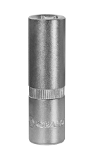 Головка торцевая глубокая КОБАЛЬТ 1/2", 15 мм, Cr-V (1 шт.) подвес (644-061)(1 шт.) подвес